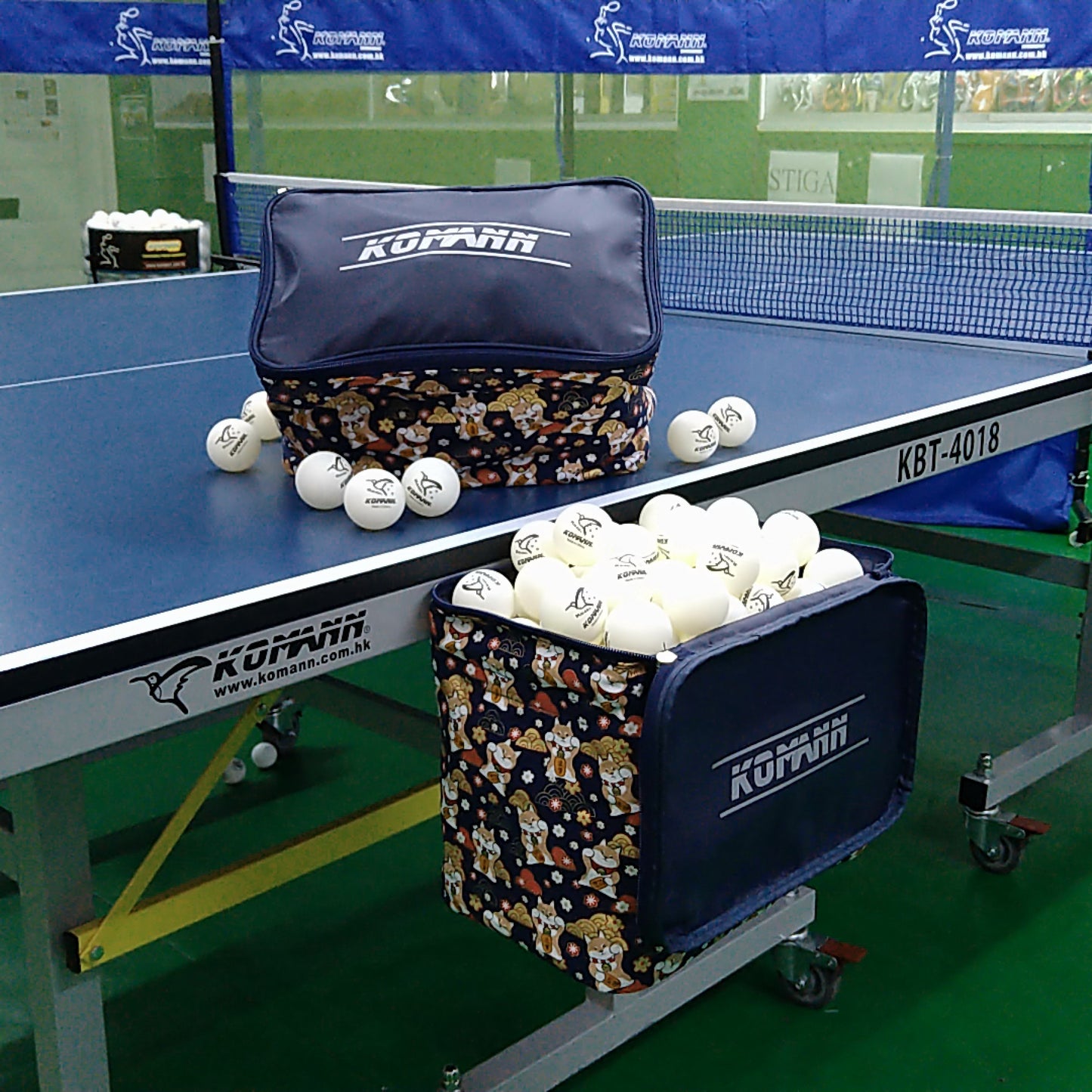 KOMANN JP MAGNETIC BALL BASKET (高猛和風磁石乒乓球袋)