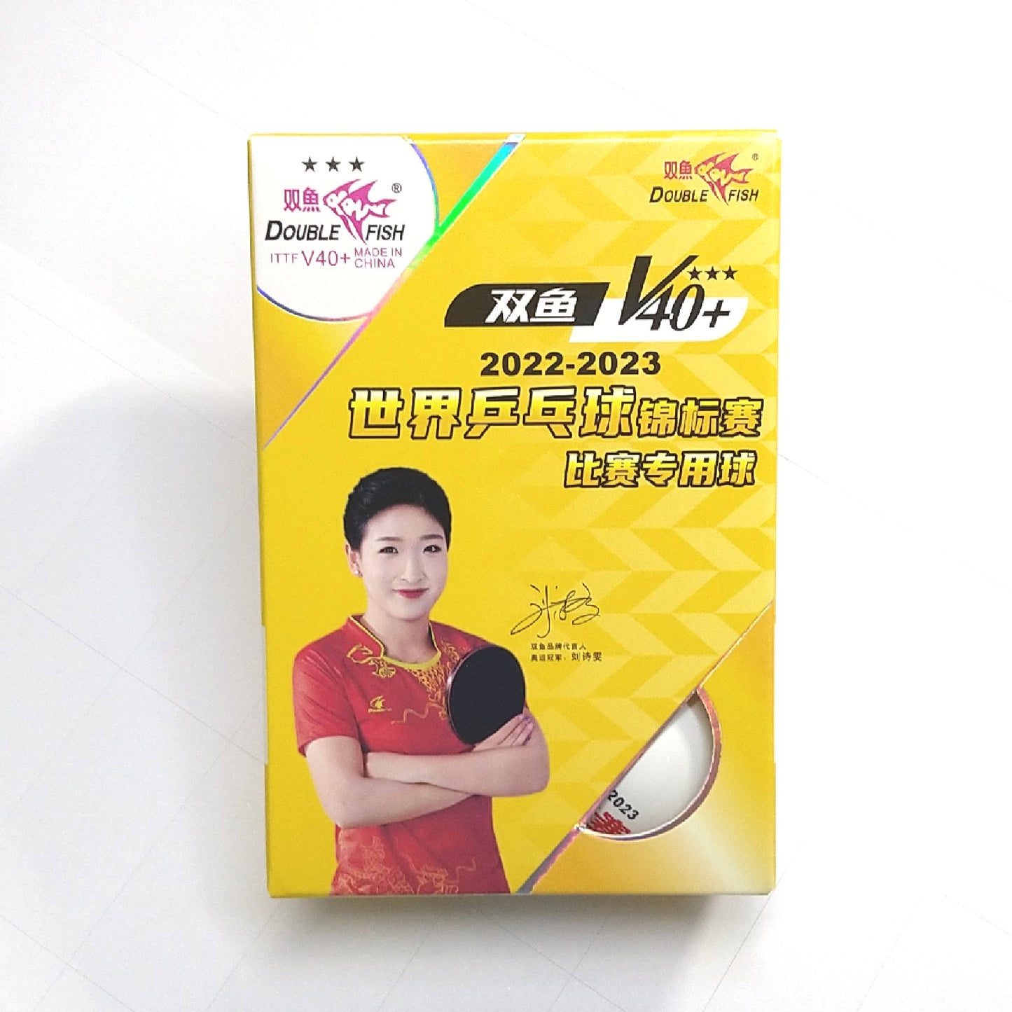DOUBLE FISH V40+ 3 STAR BALL (6 / pcs) (雙魚世乒賽V40+ 乒乓球)