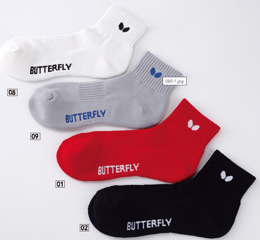 BUTTERFLY  SO-080 SPORTS SOCKS (蝴蝶SO-080乒乓球運動襪)