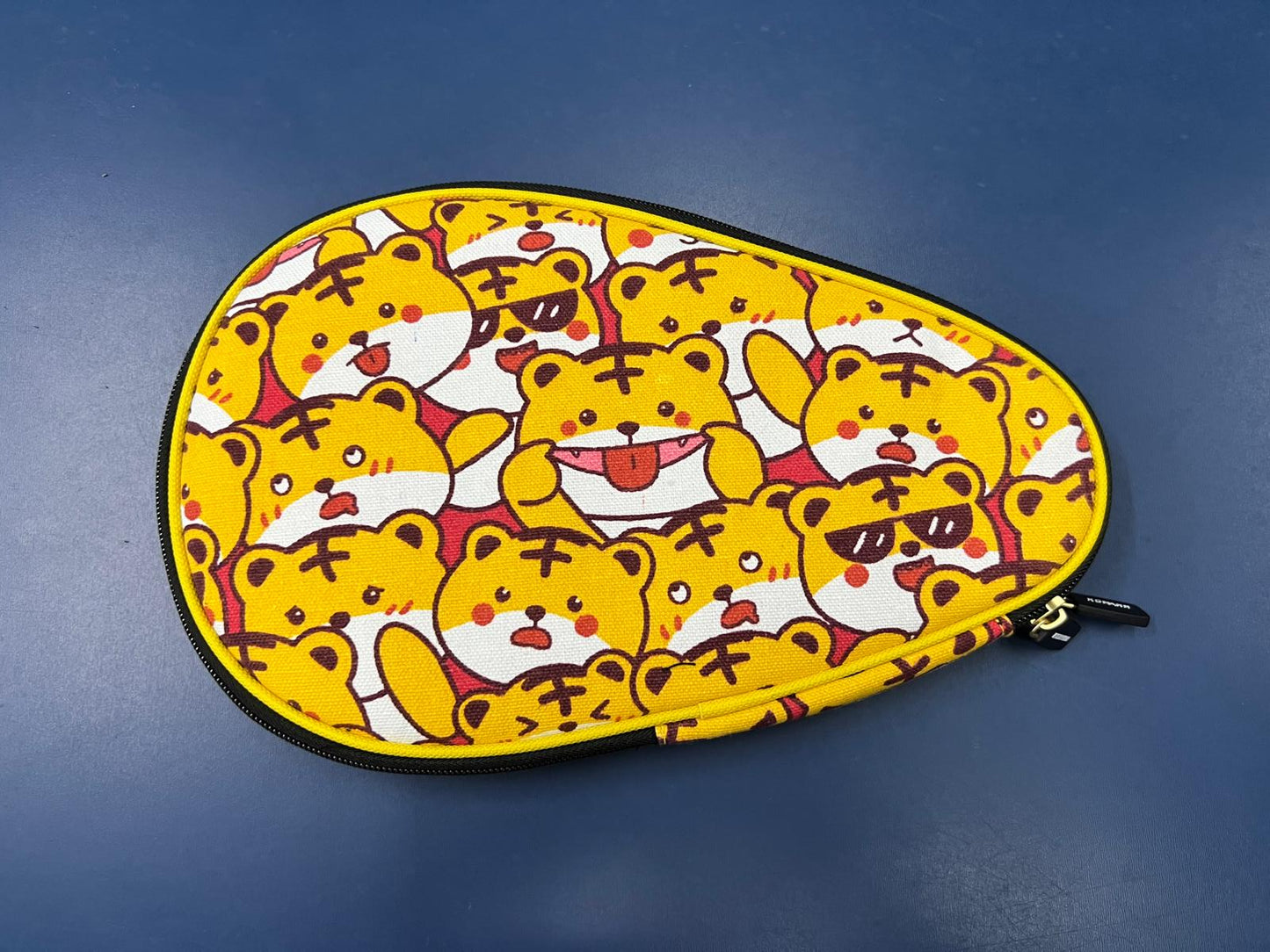 KOMANN WATERDROP CUTE CAT DOUBLE BAT CASE (高猛水滴形可愛貓乒乓球雙拍套)
