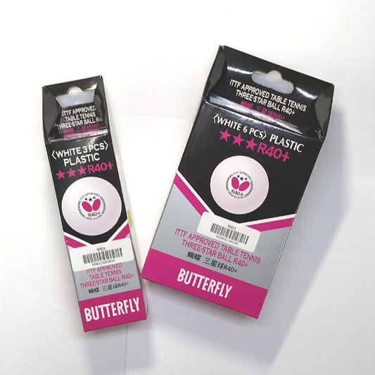 BUTTERFLY  R40+ 3 STAR BALL (蝴蝶三星 R40+ 乒乓球)
