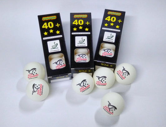 KOMANN 40+(ABS) 3 STAR BALL (高猛40+(ABS)3星乒乓球 3/盒)