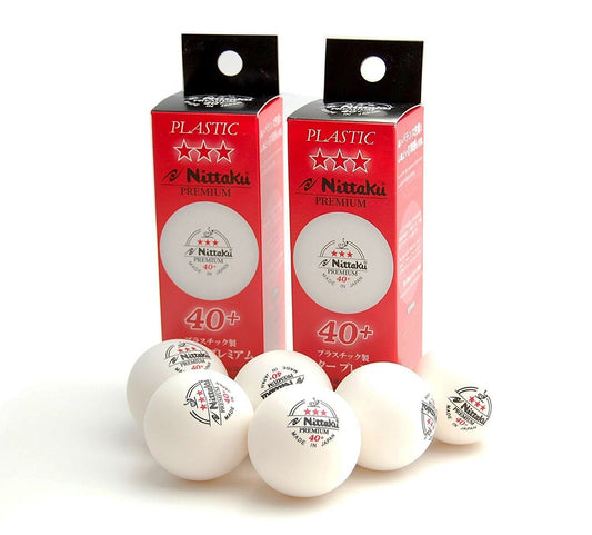 NITTAKU PREMIUM 40+ 3 STAR (ABS) BALL (尼塔庫三星40+(ABS)乒乓球)